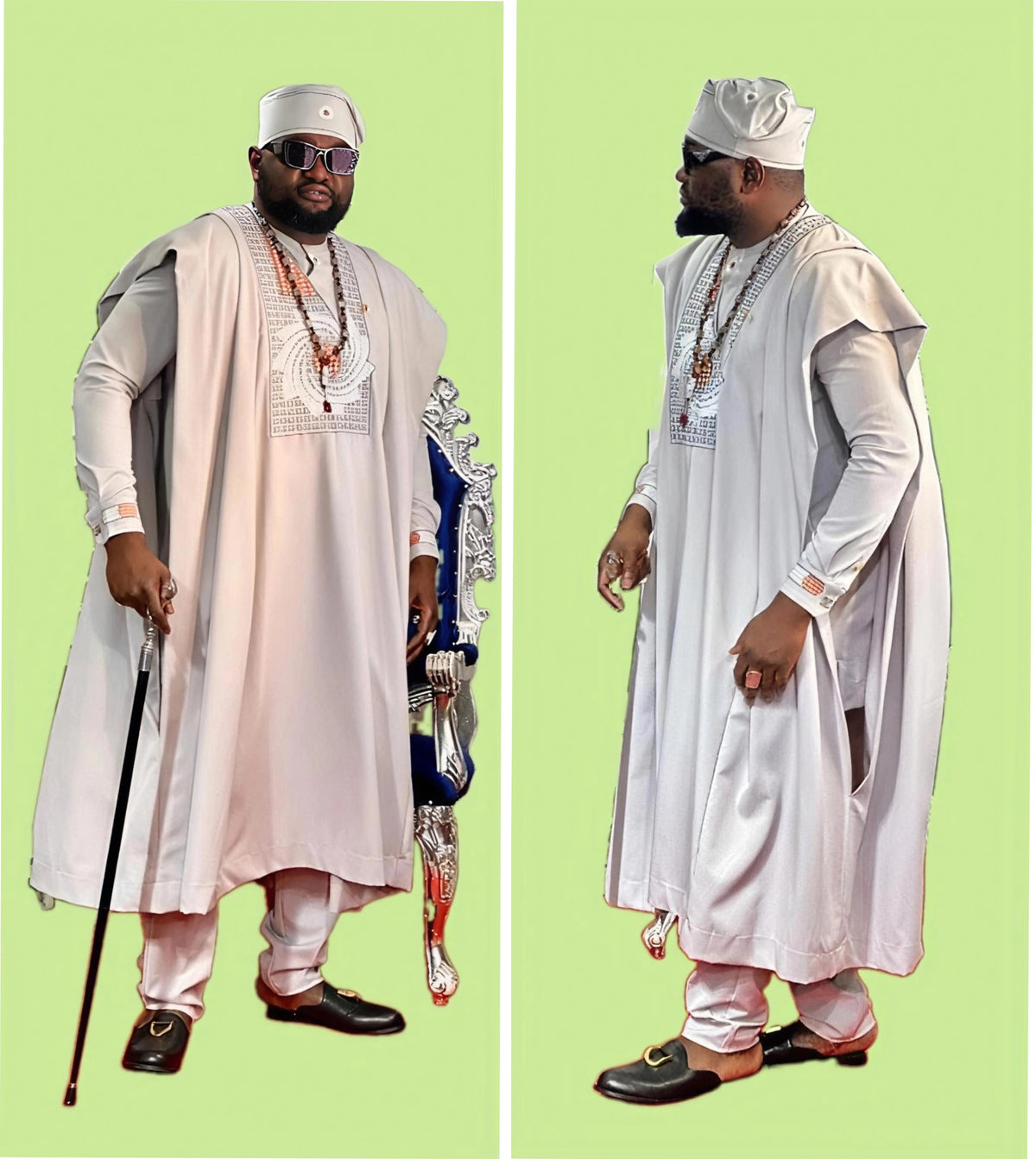 Grand Boubou africain pour Homme (composé de 4 pièces)