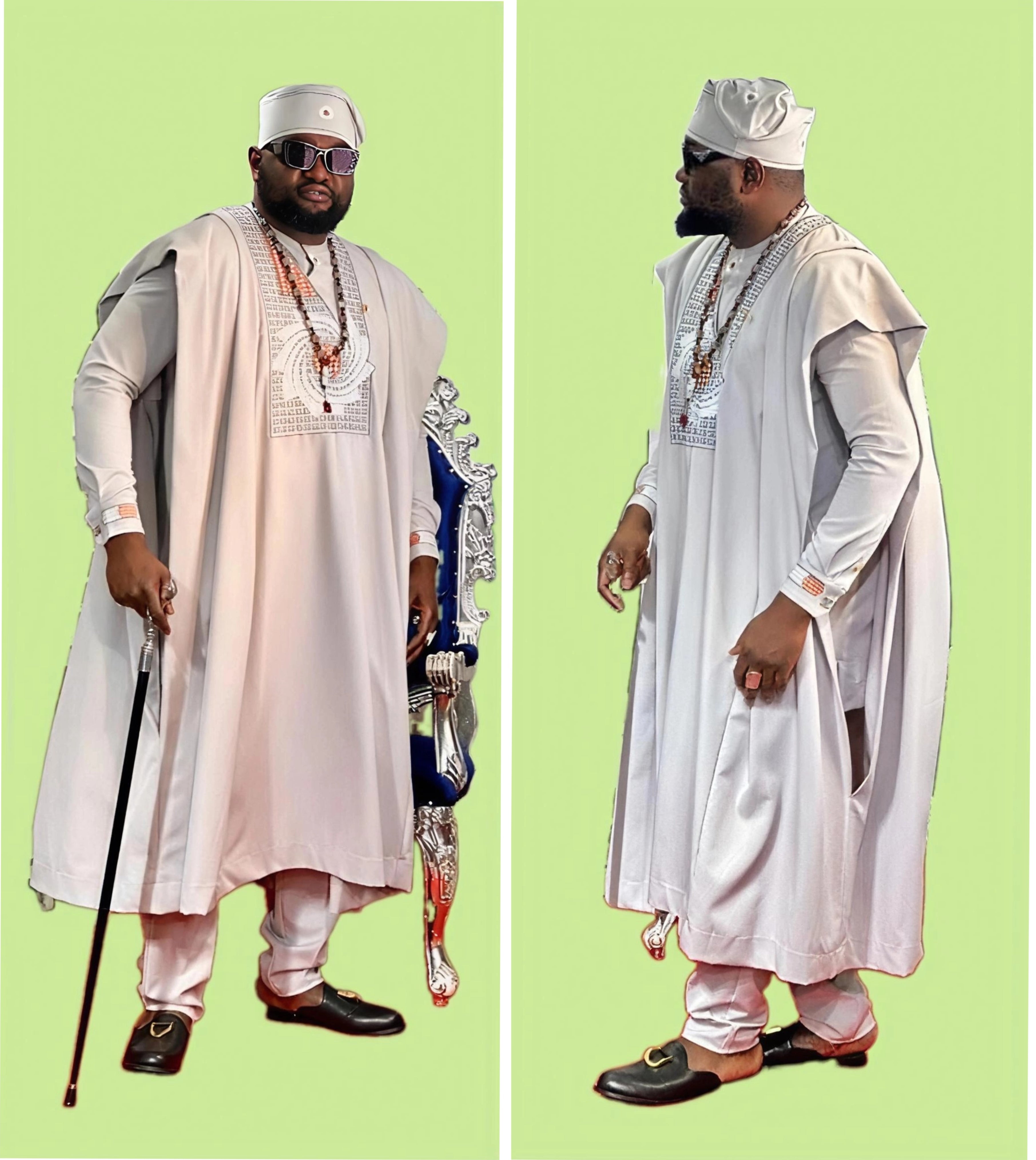 Grand Boubou africain pour Homme (composé de 4 pièces)