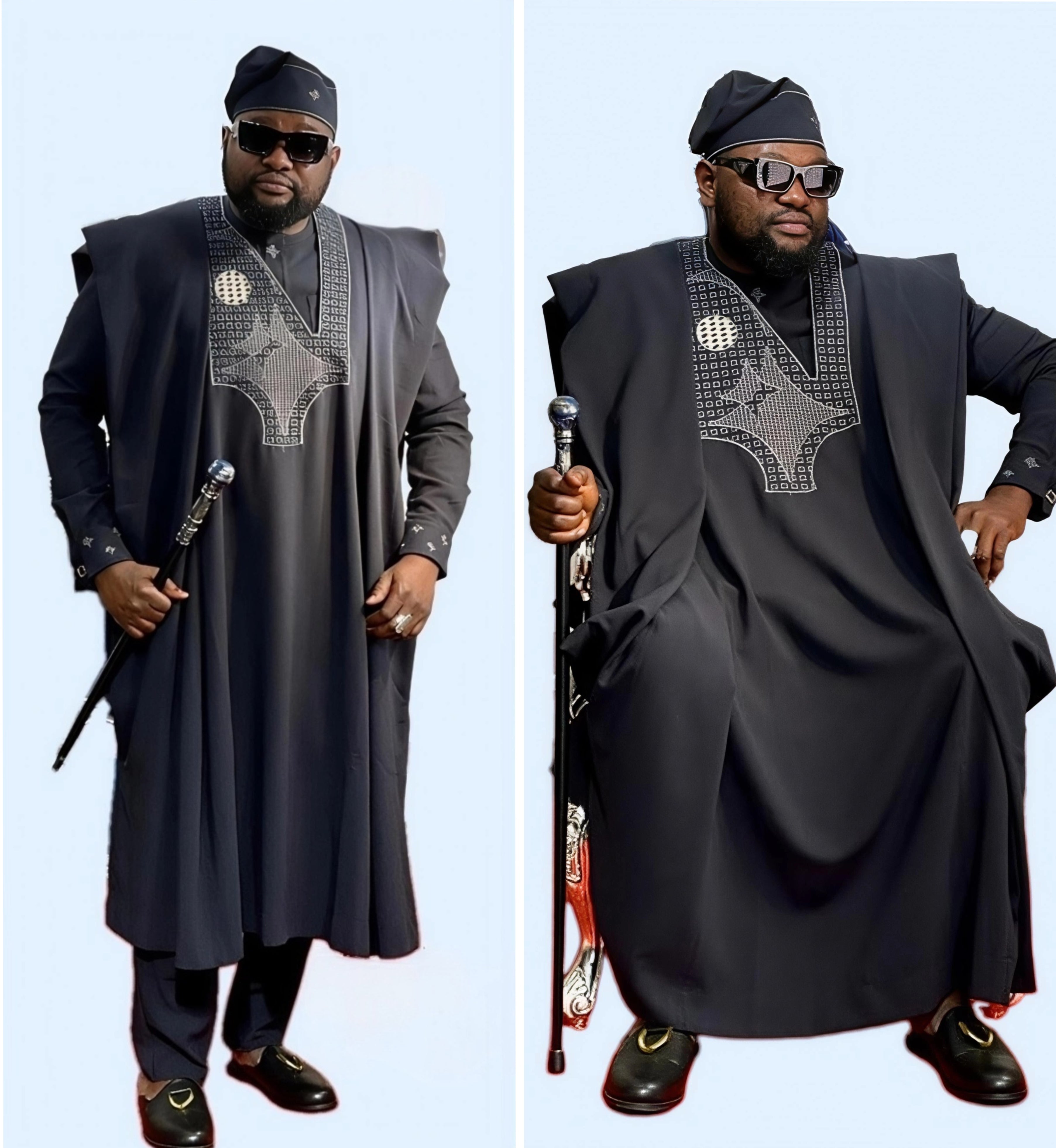 Grand Boubou africain pour Homme (composé de 4 pièces)