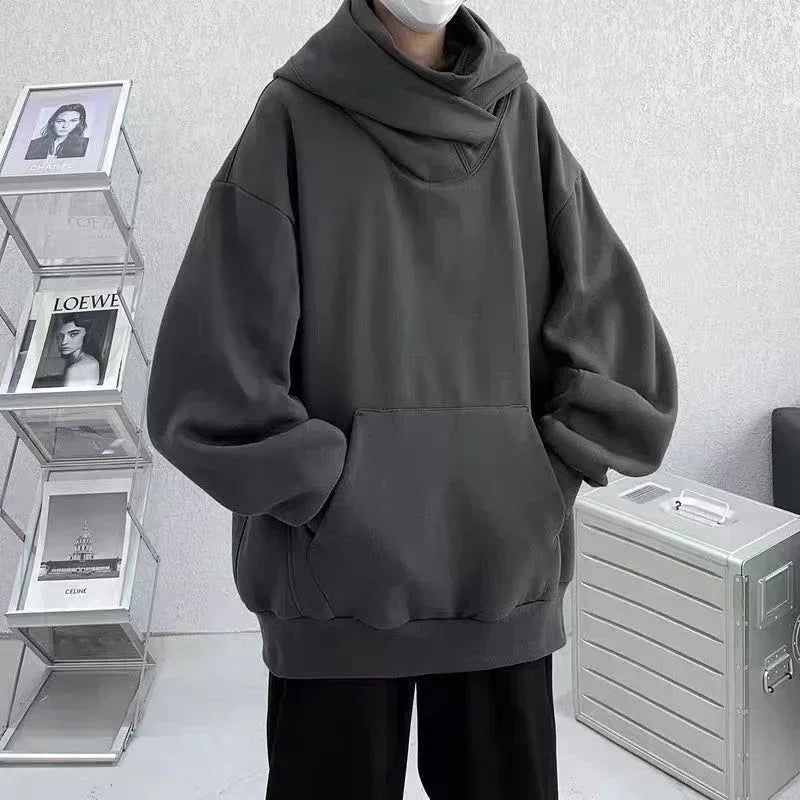Sweat à capuche à col roulé vintage pour hommes et femmes.