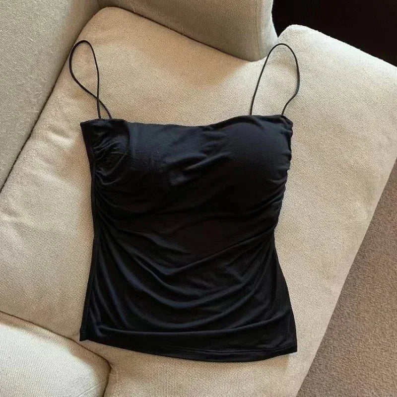Débardeur - camisole avec coussinets de poitrine