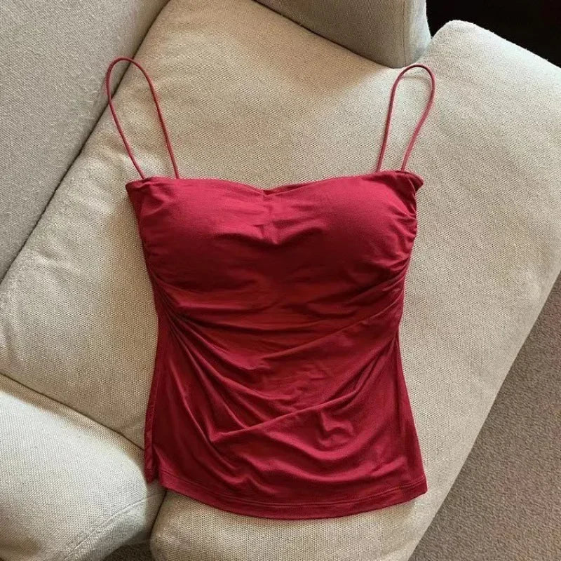 Débardeur - camisole avec coussinets de poitrine