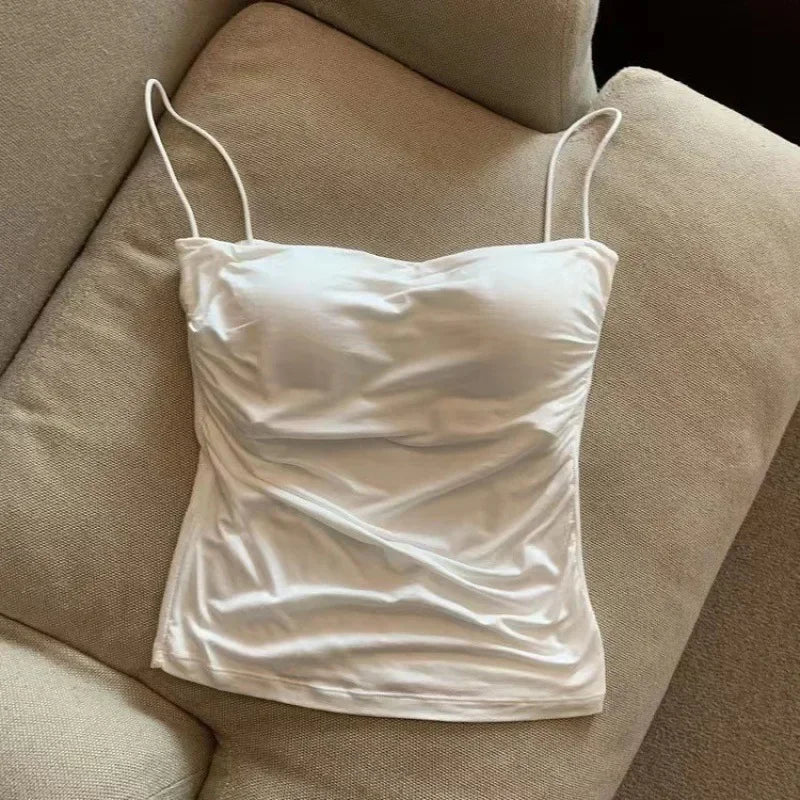 Débardeur - camisole avec coussinets de poitrine