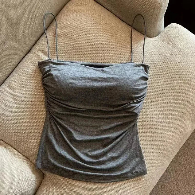 Débardeur - camisole avec coussinets de poitrine