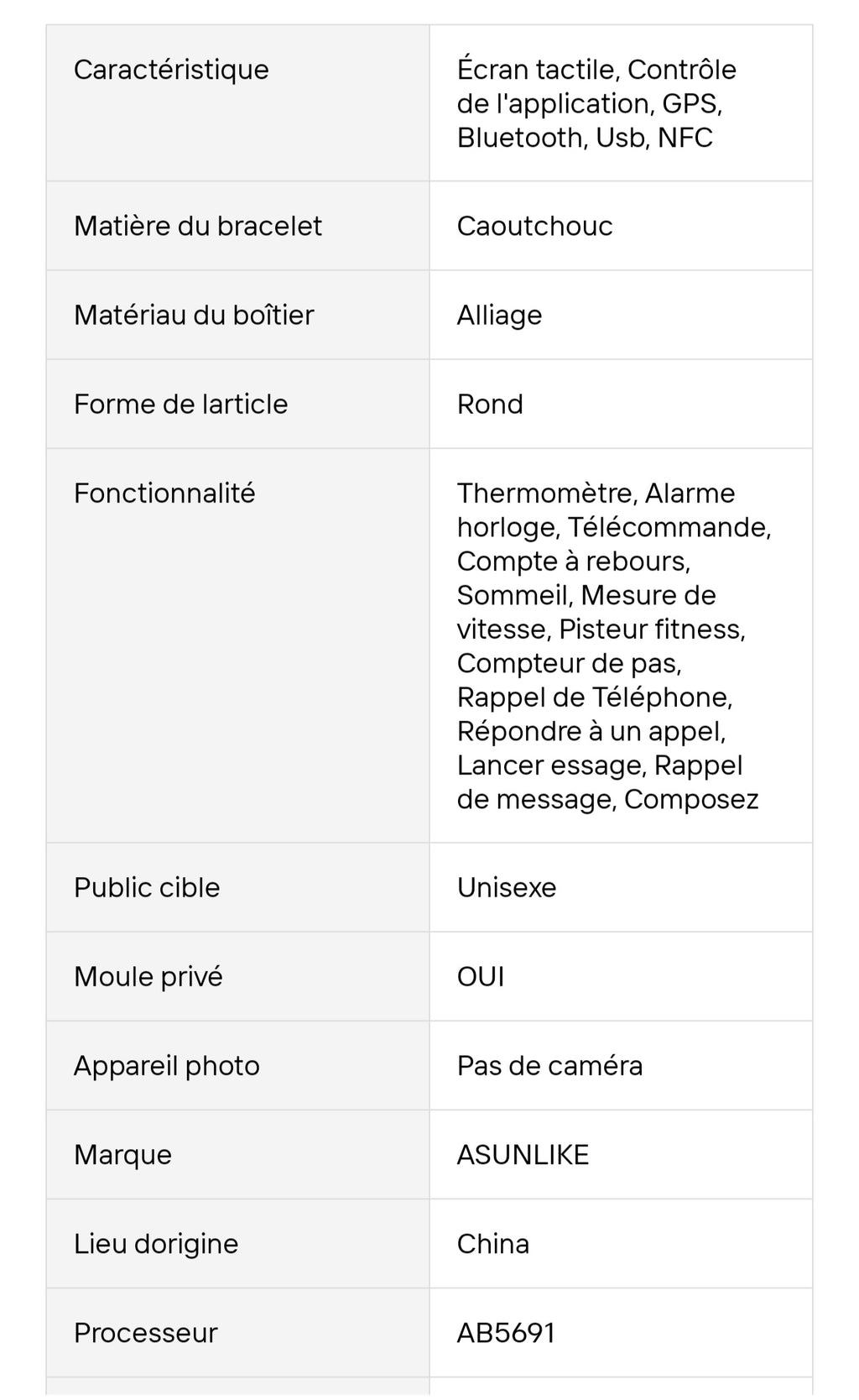 Montre intelligente connectée SK55 PRO