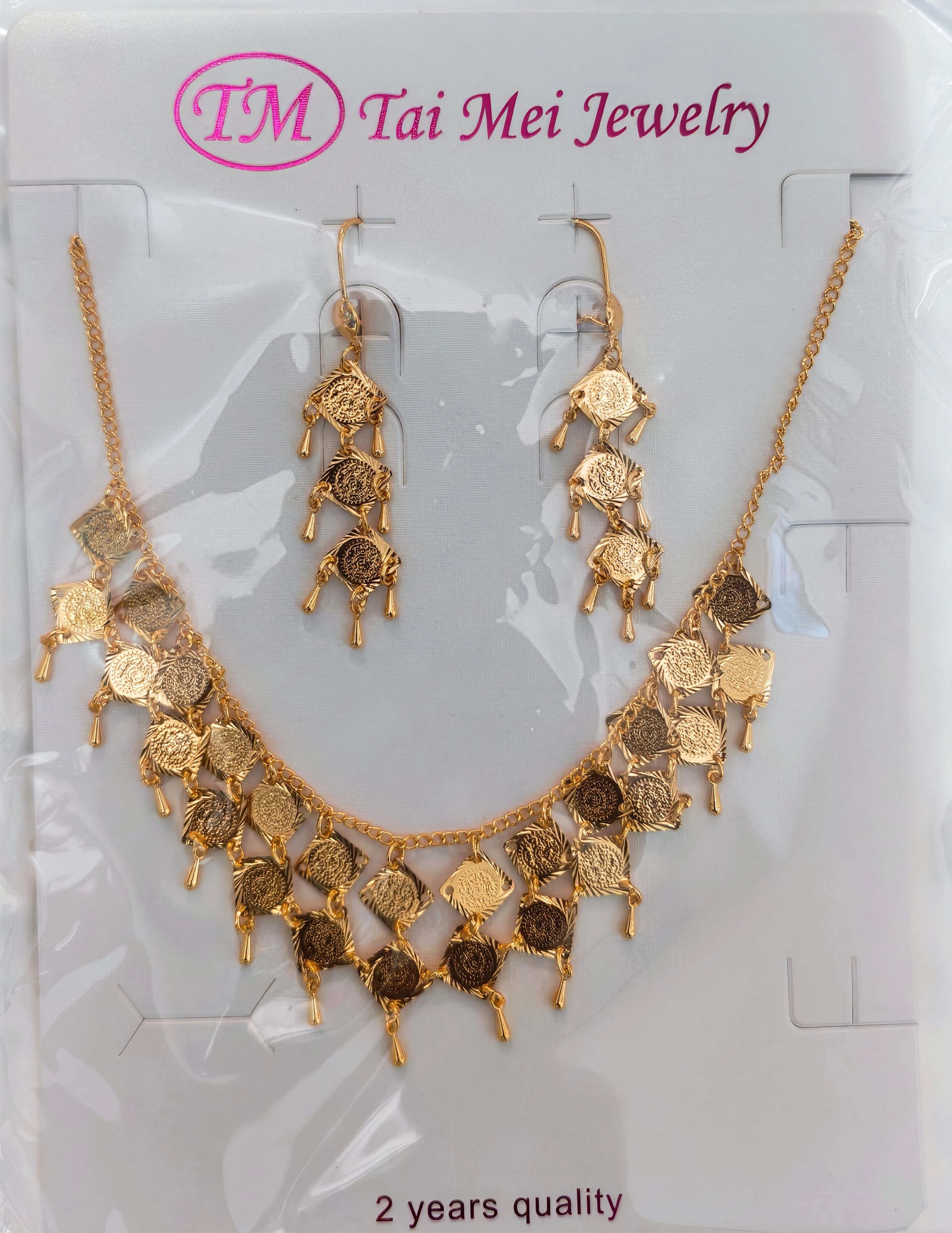 Collier oriental + boucles d'oreilles