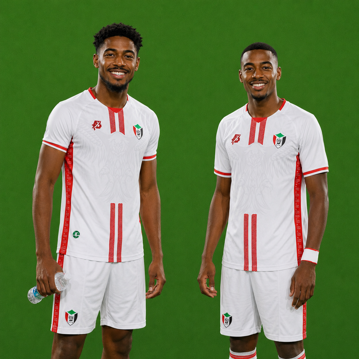 Maillot de football de l'équipe du Soudan pour adultes-enfants, hommes-femmes.