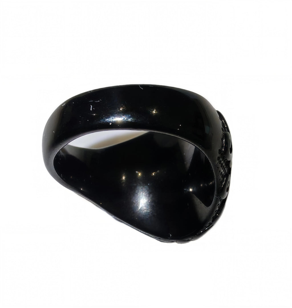 Bague de prestige turquoise en acier inoxydable