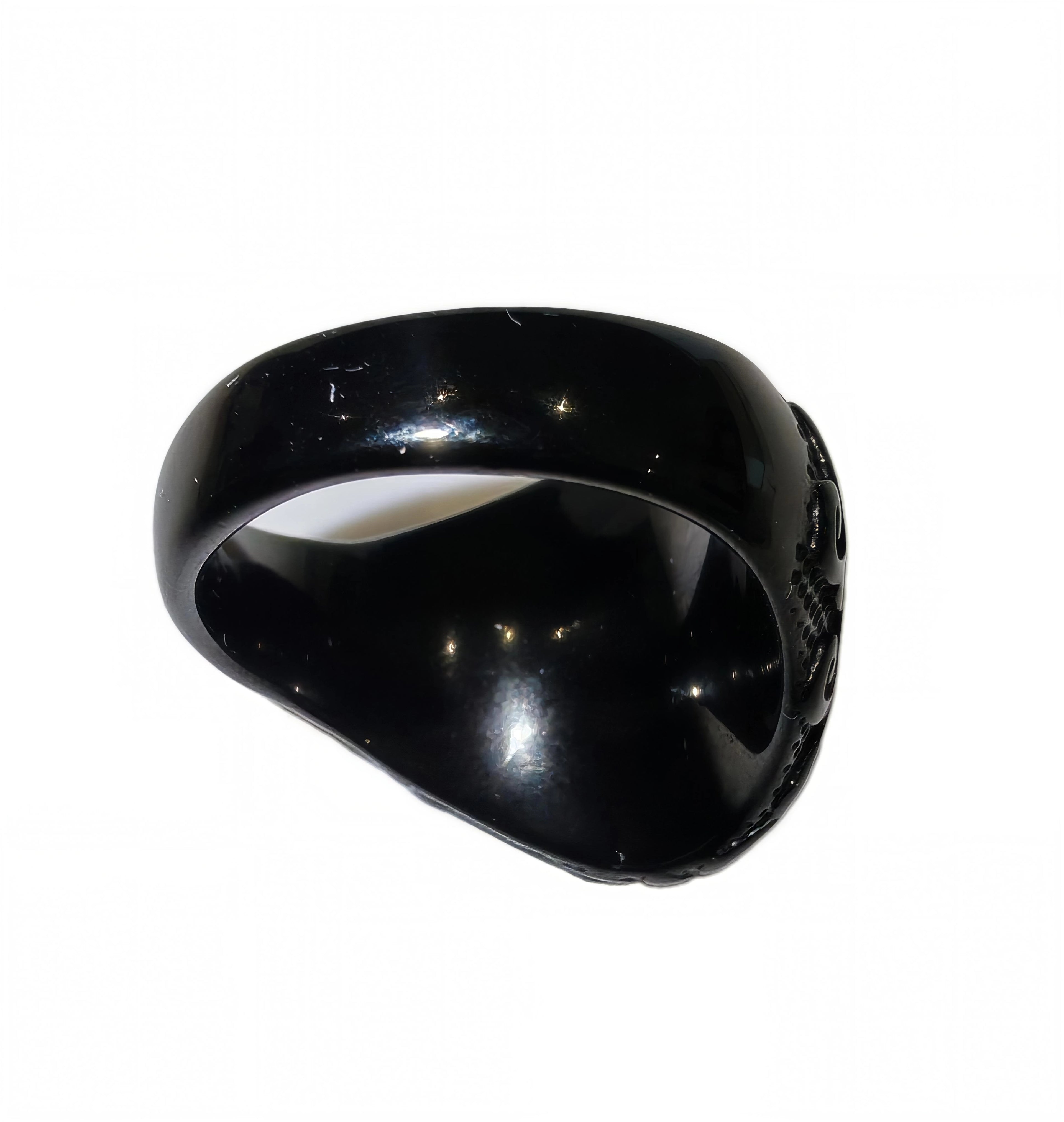 Bague de prestige turquoise en acier inoxydable